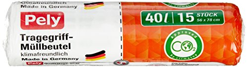 Pely 8669 sacs poubelle biologiques avec poigné...