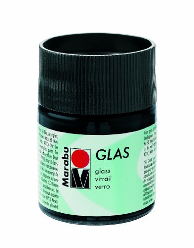 073 peinture pour verre noir 50 ml