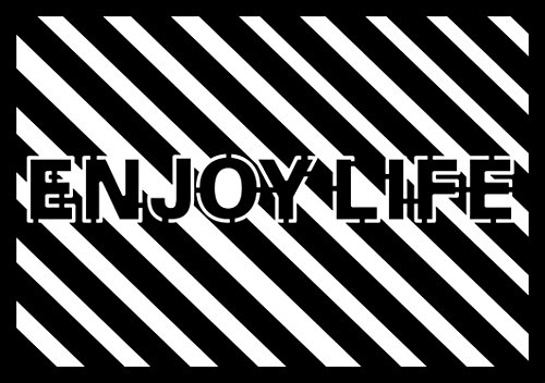 Pochoir motif enjoy life format a4