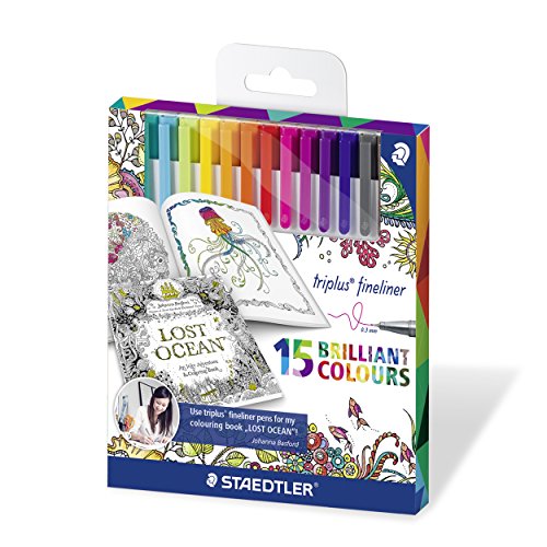 - triplus fineliner 334 - etui carton 15 feutre...