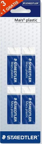 526 50 mars plastic  blister de 4 gommes