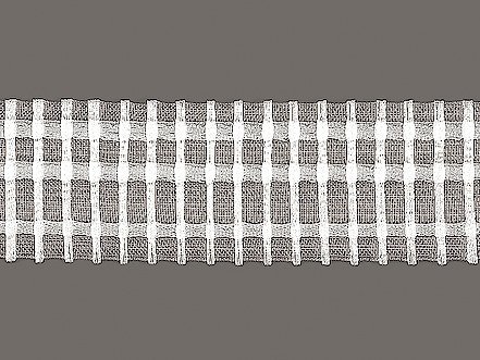 plissés Ruban 5 cm de large, transparent, Breit...