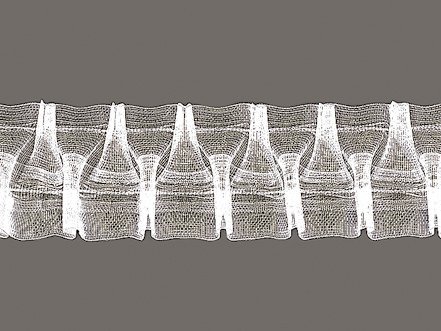 smokfal Ten Ruban 5 cm, volltransparent, Breite...