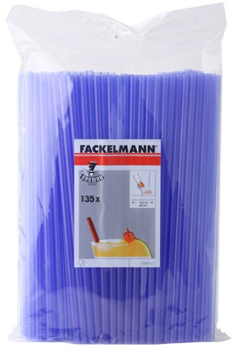54640 barman jumbo paille plastique bleu 0,8 x ...