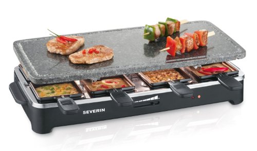 Severin - 2343 - raclette - 1500 w - 8 poêlons - pierre de cuisson - noir code EAN 4008146002687 