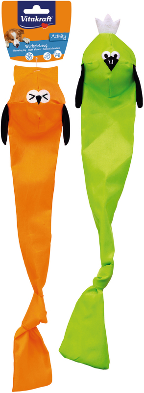JOUET À LANCER EN NYLON ORANGE OU VERT Vitakraft