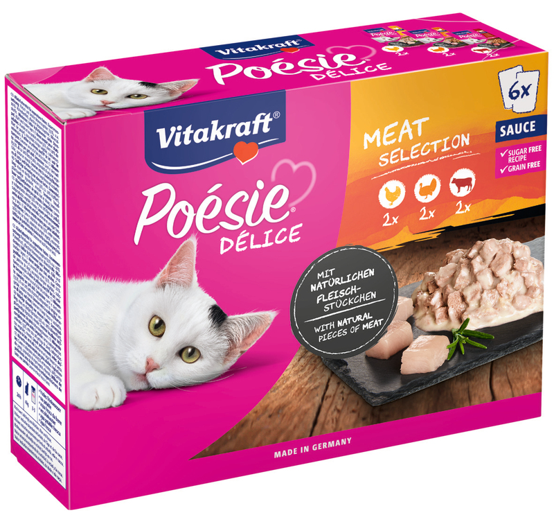 POCHONS CHAT DÉLICE EN SAUCE AUX VIANDES Vitakraft