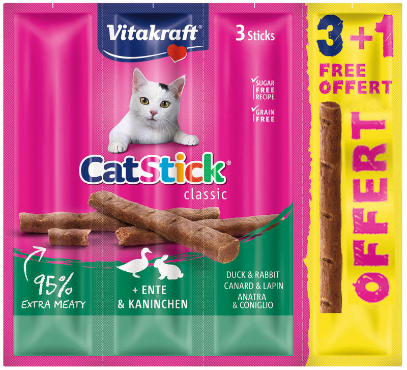 CAT STICK AU CANARD ET LAPIN VITAKRAFT