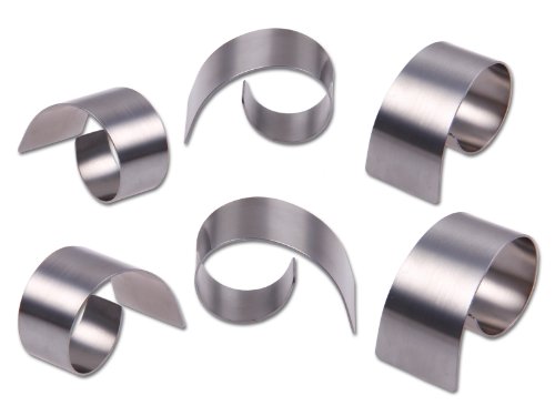 3402-00 rond de serviette lot de 6 inox diamètr...