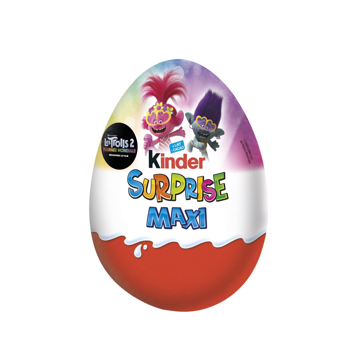Œuf chocolat surprise Trolls KINDER SURPRISE