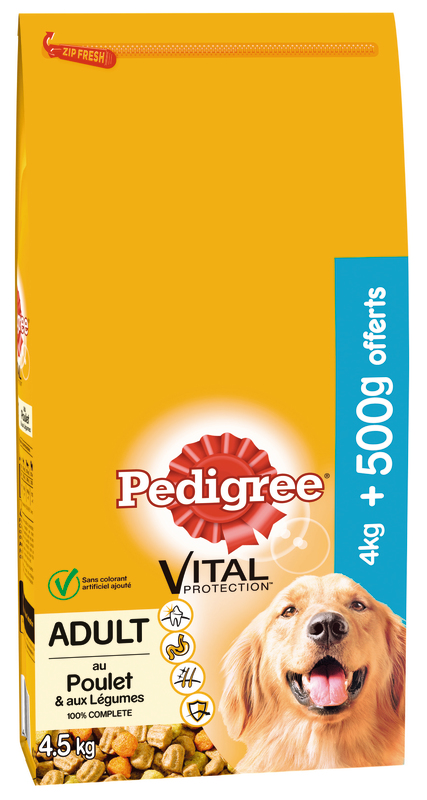 CROQUETTES CHIEN ADULTE   POULET ET LÉGUMES PED...