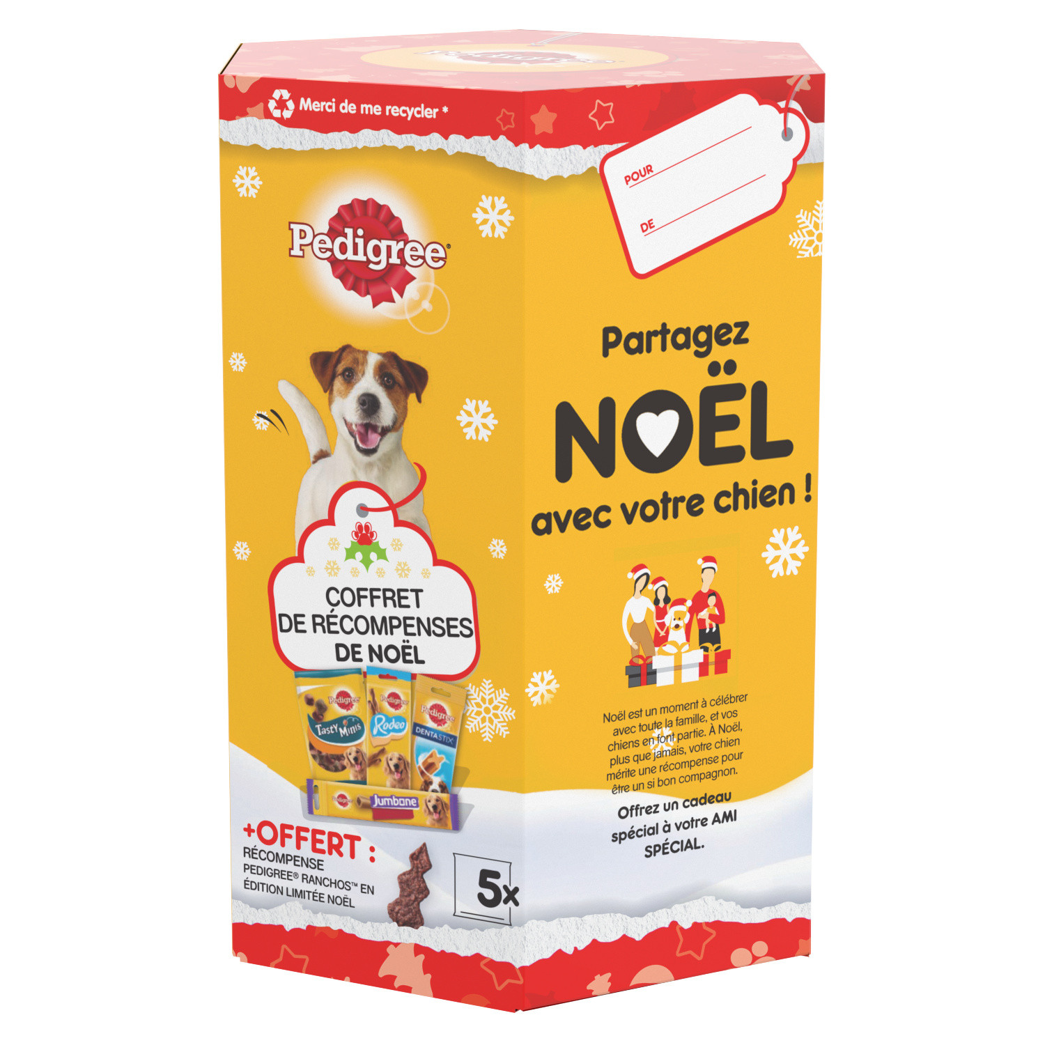 Récompenses pour chien adulte de Noël PEDIGREE