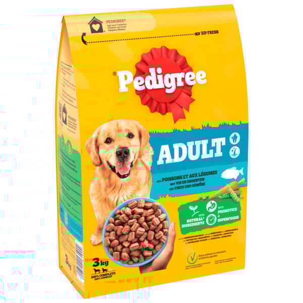  Croquettes Aux Poissons Et Aux Légumes Pour Chien Adulte Pedigree code EAN 4008429161889 