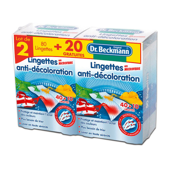 Lingettes anti-décoloration