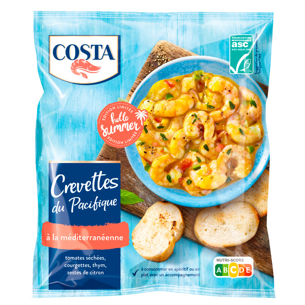 Crevettes du pacifique ASC surgelées