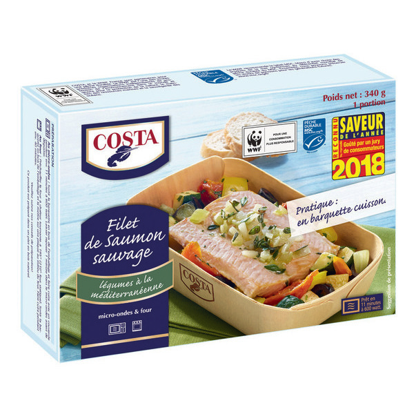 Filet de poisson cuisiné surgelé