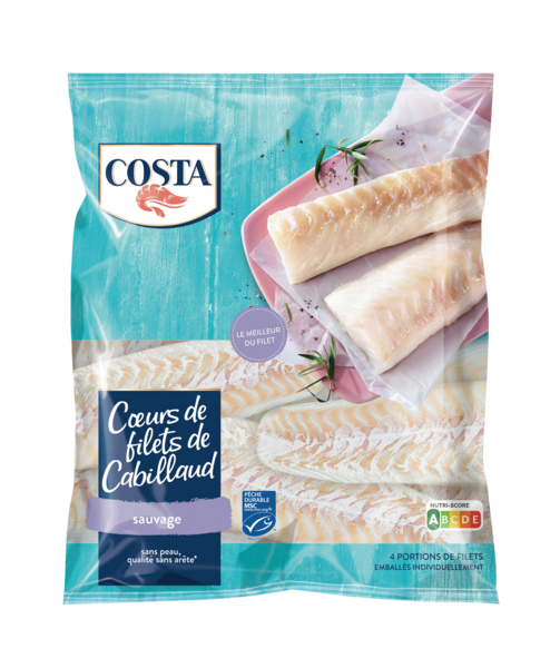 4 CŒURS DE FILETS DE CABILLAUD SAUVAGE MSC SURG...