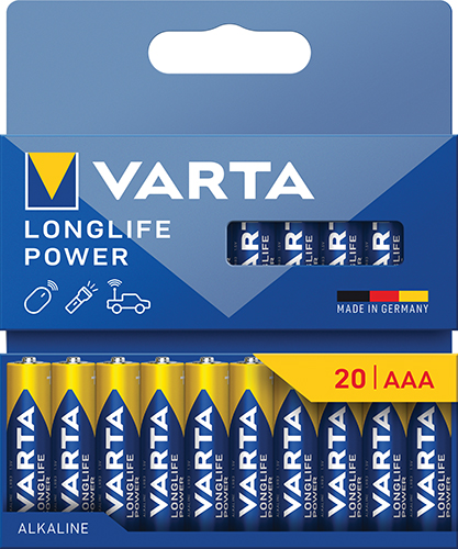 20 PILES LONGLIFE POWER