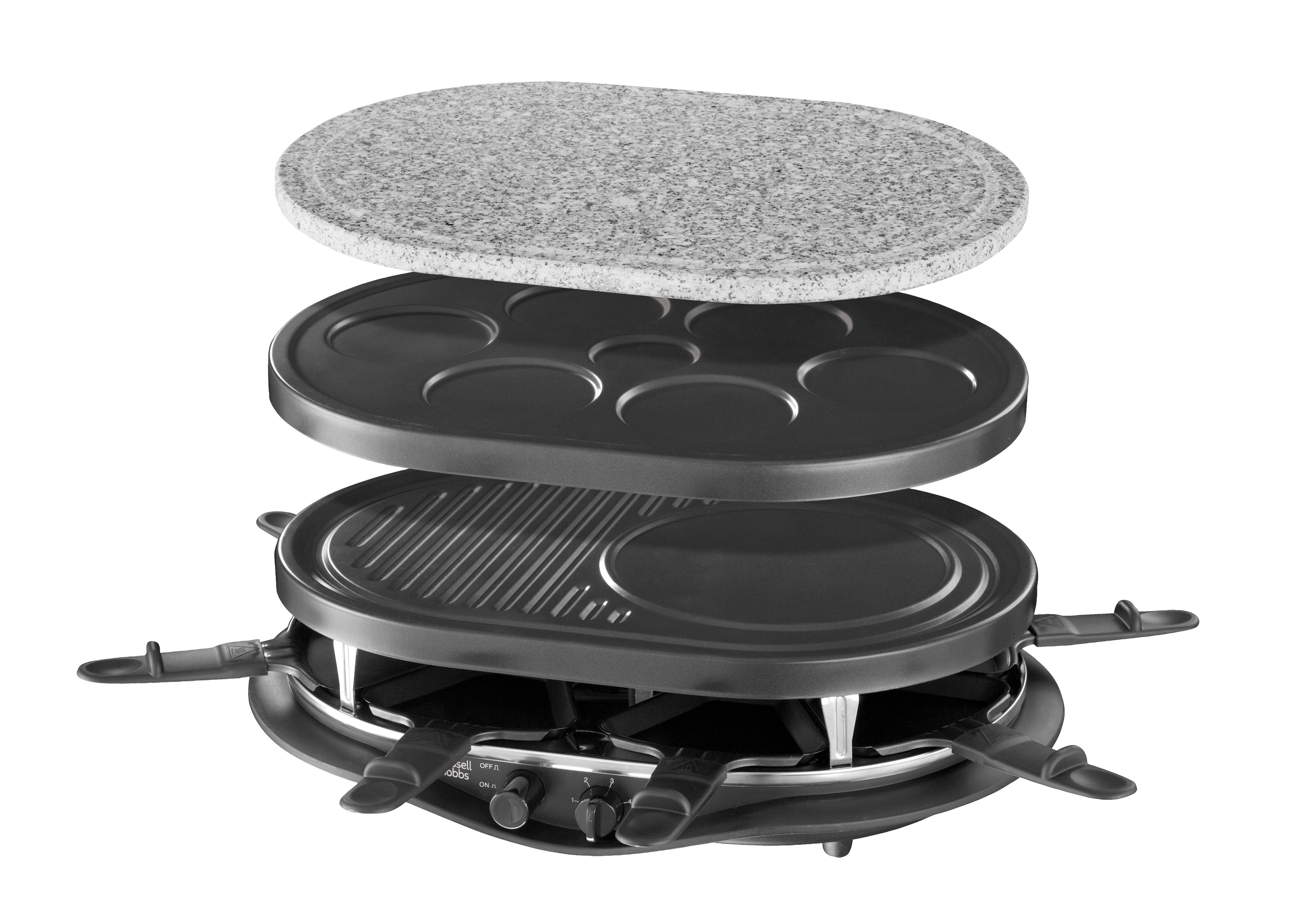 Russell Hobbs 21000-56 Raclette Fiesta Quatuor 4 en 1  code EAN 4008496791415 