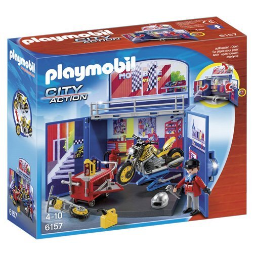 Playmobil - 6157 - coffre 'atelier de moto code EAN 4008789061577 
