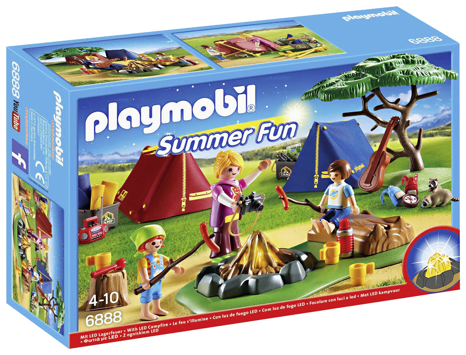 Tentes avec enfants et animatrice Playmobil