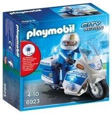  MOTO DE POLICIER AVEC GYROPHARE PLAYMOBIL code EAN 4008789069238 