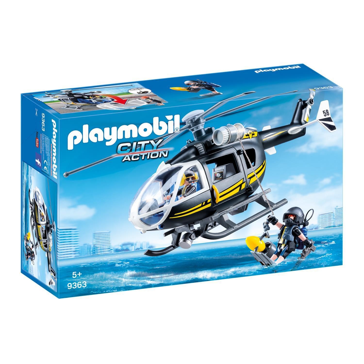Hélicoptère et policiers d'élite 9363 PLAYMOBIL