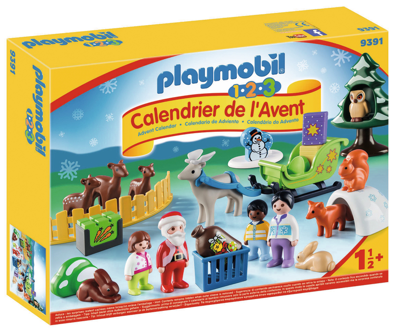 CALENDRIER AVENT 1.2.3 PÈRE NOËL FERME PLAYMOBIL