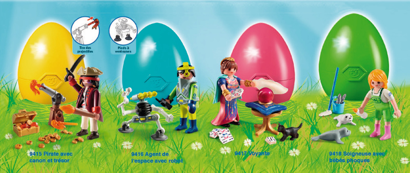 OEUF DE PÂQUES PLAYMOBIL - PIRATE AVEC CANON ET...