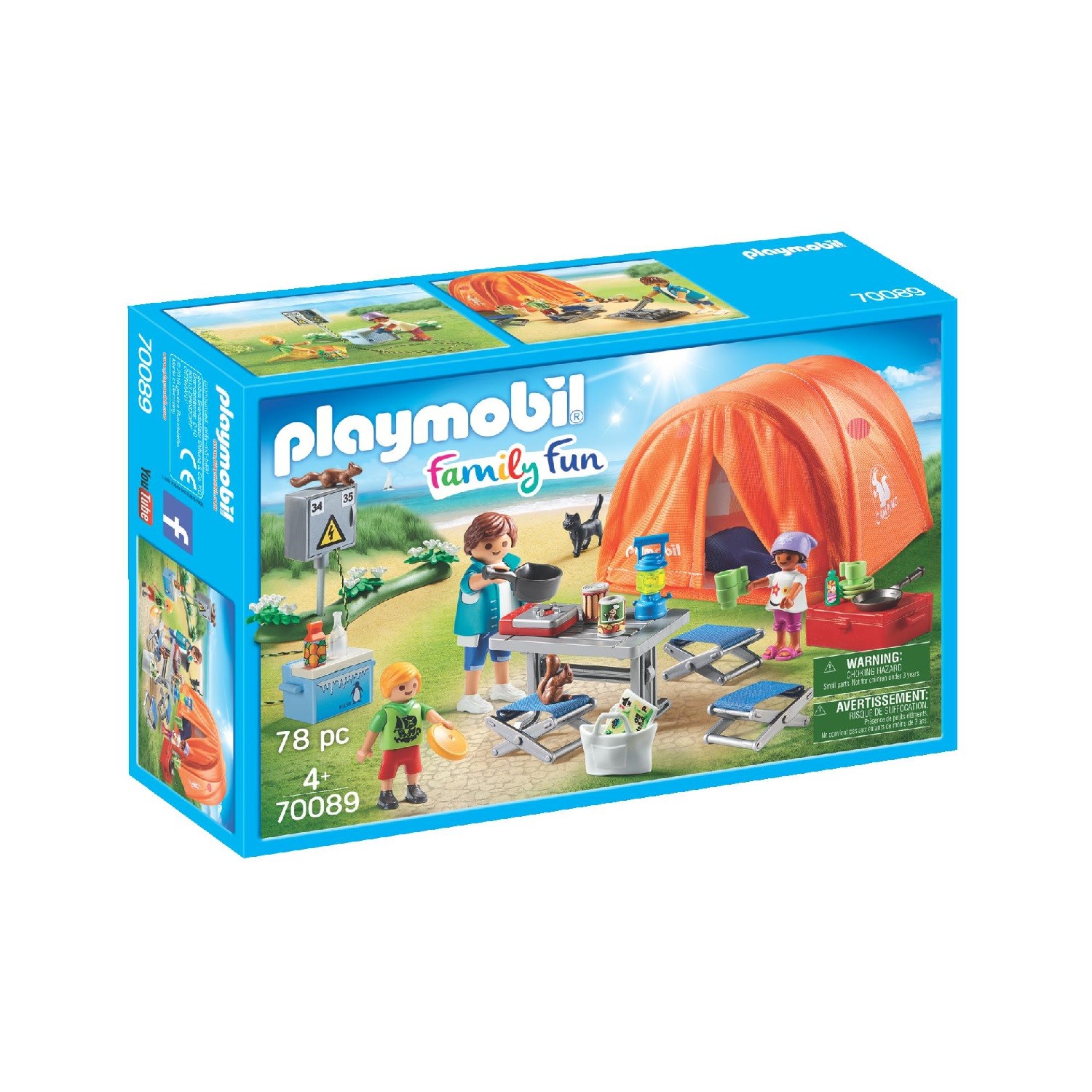PLAYMOBIL 70089 - Family Fun - Tente et campeurs PLAYMOBIL code EAN 4008789700896 