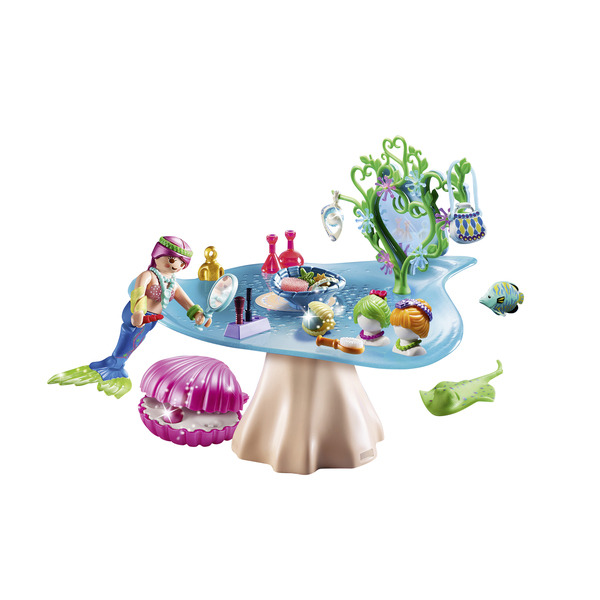 Salon de beauté et sirène
