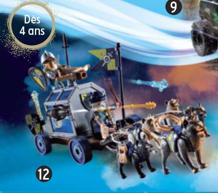 CHEVALIERS NOVELMORE AVEC CANON ET LOUPS PLAYMOBIL