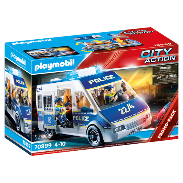 PLAYMOBIL Fourgon de police avec effets lumineux et gyrophare code EAN 4008789708991 