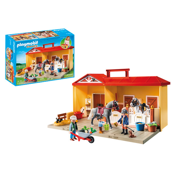 PLAYMOBIL Ecurie transportable code EAN 4008789713933 