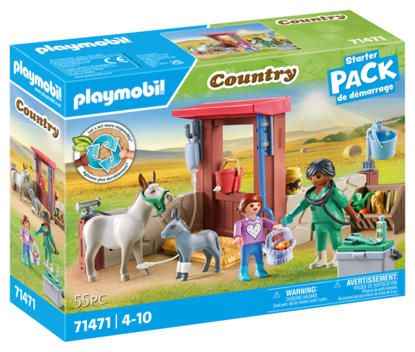 PLAYMOBIL Vétérinaire avec animaux de la ferme  code EAN 4008789714718 