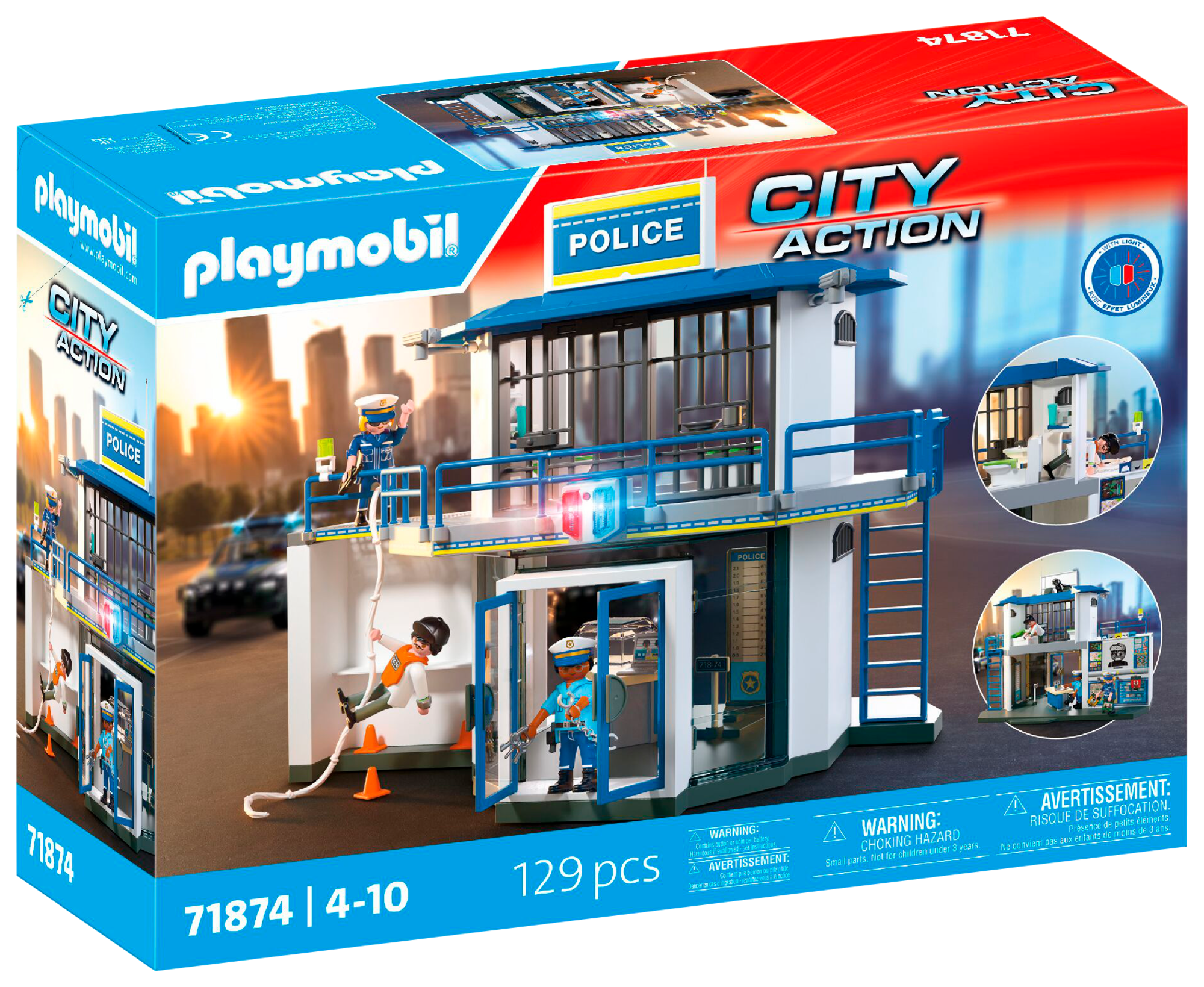 PLAYMOBIL POSTE DE POLICE Avec salle de recherches. code EAN 4008789718747 