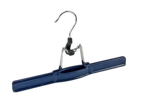 10130111100 cintre à pince pantalons sprint 26 cintre pour vêtements, crochet rotatif, avec revêtement antidérapant, métal, plastique, 26 cm, bleu foncé 4008838020241 Wenko
