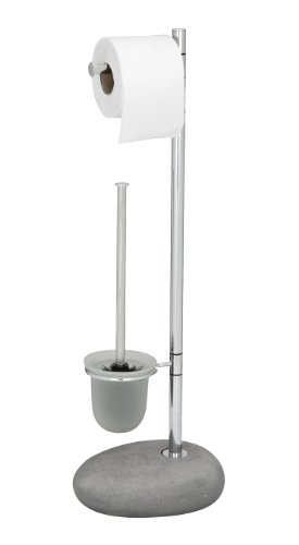 19494100 porte-brosse pebble stone gris