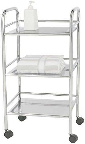 12285100 desserte salle de bain 3 étages chrome