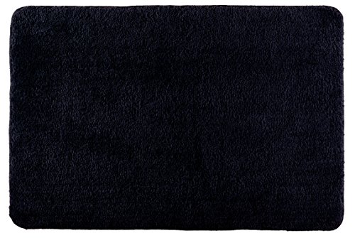 22333100 tapis de bain polyester/acrylique noir...