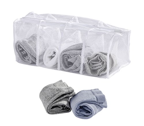 63055100 filet à linge pour chaussettes 4 compa...
