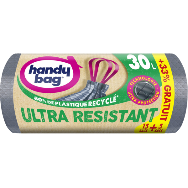 HANDY BAG Sacs poubelle 30L  code EAN 4008871920263 