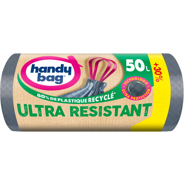 10 sacs poubelle 50L + 3 gratuits