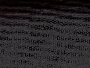 Tissé l'interligne Taille M 90 cm x 25 m-Noir