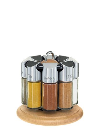 Scandic, carrousel à épices, 8 pots, épices fou...