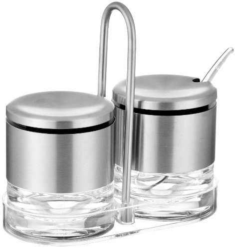 Accenta ménagère crémier sucrier en inox, argent,