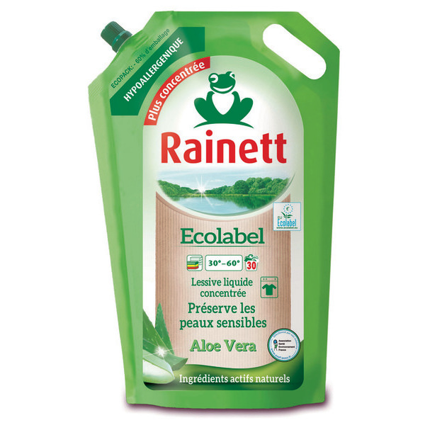  SUR LA MARQUE RAINETT (LESSIVE, NETTOYANT MÉNAGER ET LIQUIDE VAISSELLE) code EAN 4009175114068 