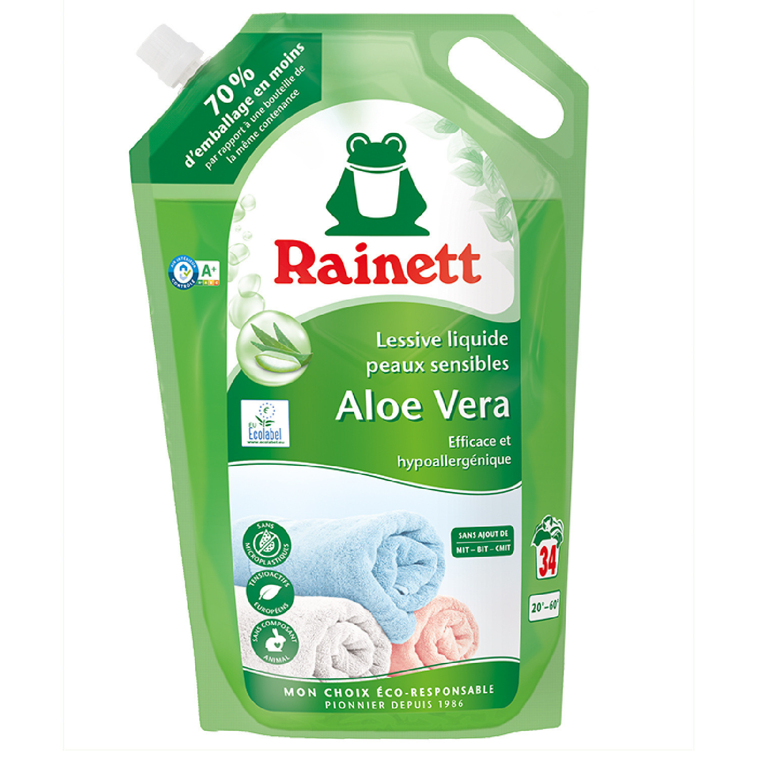 Lessive liquide aloe vera RAINETT