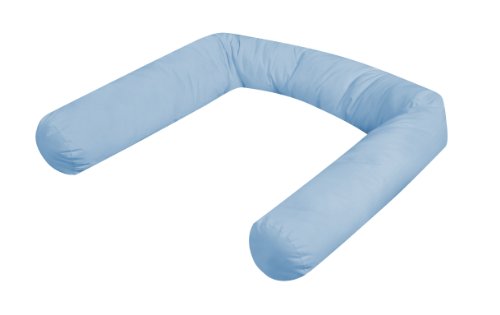 Tour de lit-coussin bleu 180 cm