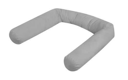 Tour de lit-coussin gris 180 cm